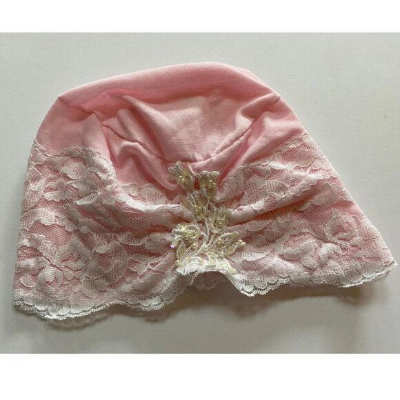 Vintage Turban Style Lace and Cotton Sleep Hat - Baton Rogue Louisiana - Picture 1 of 4